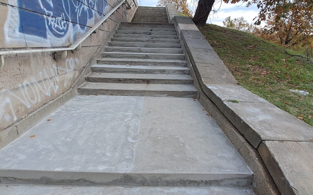 Naprawa schodów betonowych